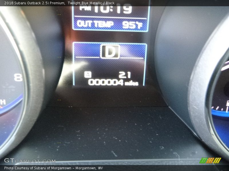 Twilight Blue Metallic / Black 2018 Subaru Outback 2.5i Premium