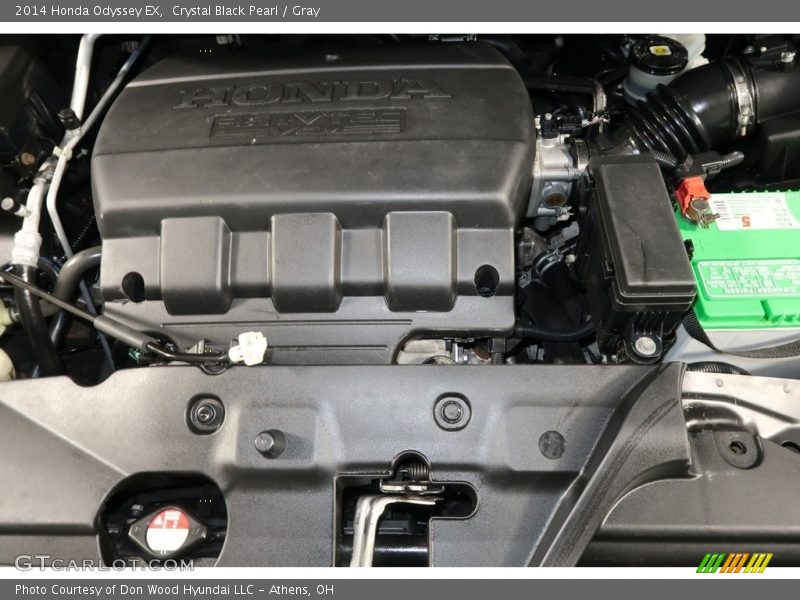 Crystal Black Pearl / Gray 2014 Honda Odyssey EX