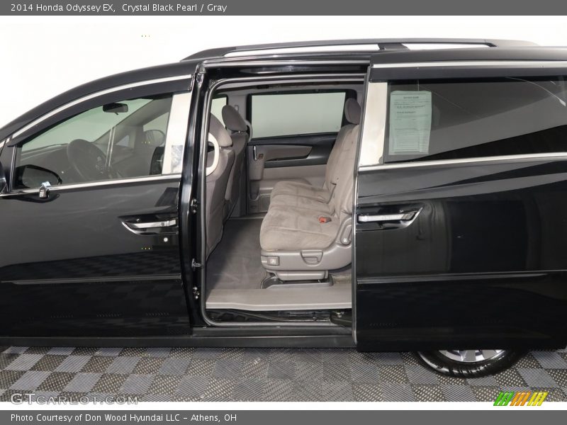 Crystal Black Pearl / Gray 2014 Honda Odyssey EX