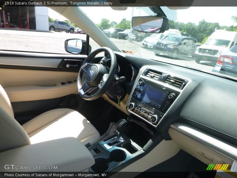 Tungsten Metallic / Ivory 2018 Subaru Outback 2.5i Premium