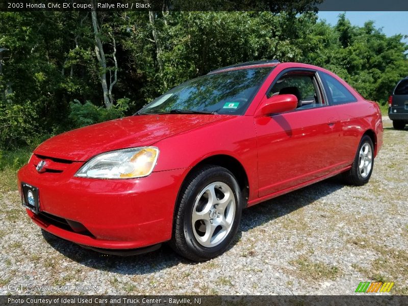 Rallye Red / Black 2003 Honda Civic EX Coupe