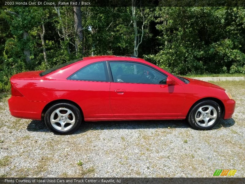 Rallye Red / Black 2003 Honda Civic EX Coupe