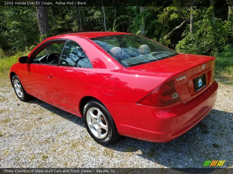 Rallye Red / Black 2003 Honda Civic EX Coupe