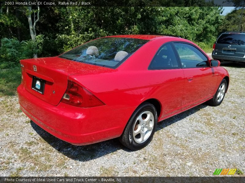 Rallye Red / Black 2003 Honda Civic EX Coupe