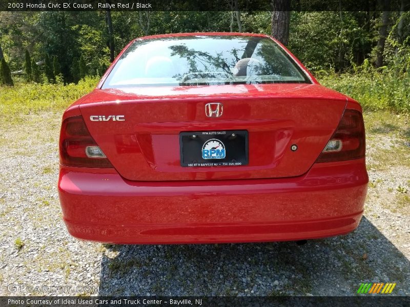 Rallye Red / Black 2003 Honda Civic EX Coupe