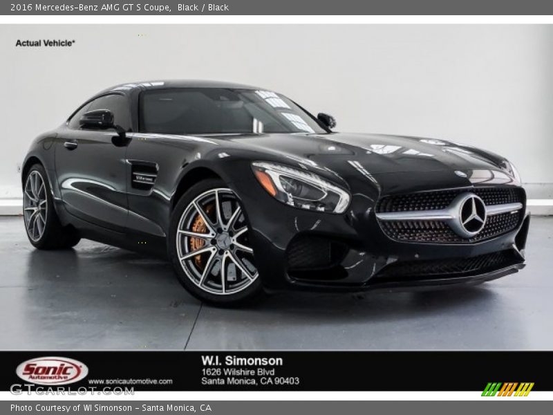 Black / Black 2016 Mercedes-Benz AMG GT S Coupe