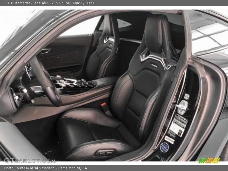 Front Seat of 2016 AMG GT S Coupe