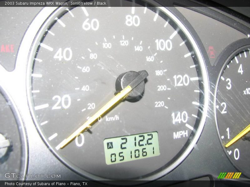 Sonic Yellow / Black 2003 Subaru Impreza WRX Wagon