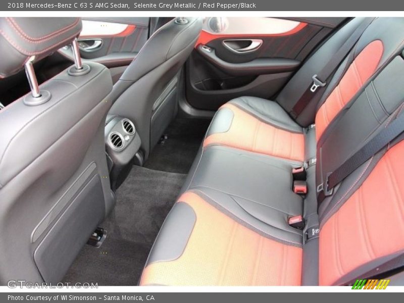 Rear Seat of 2018 C 63 S AMG Sedan