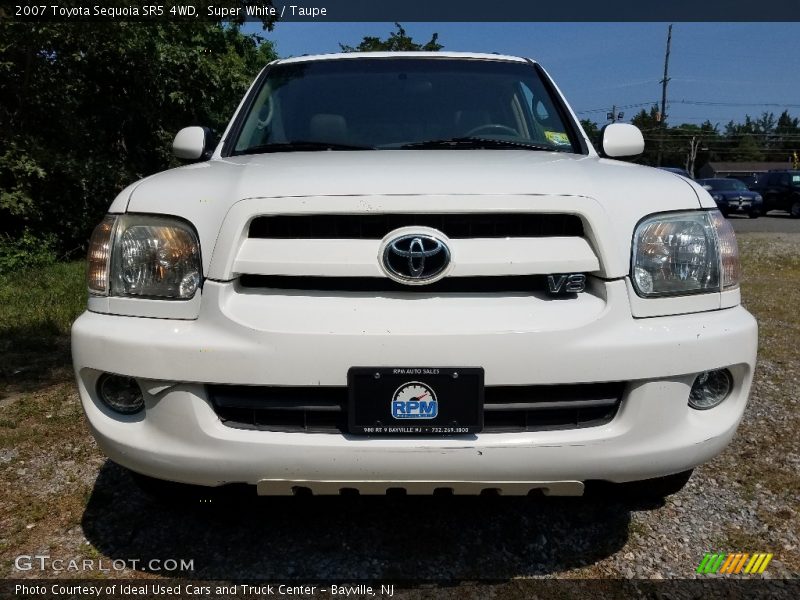 Super White / Taupe 2007 Toyota Sequoia SR5 4WD