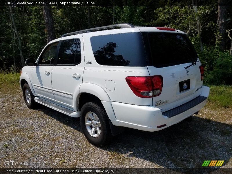 Super White / Taupe 2007 Toyota Sequoia SR5 4WD