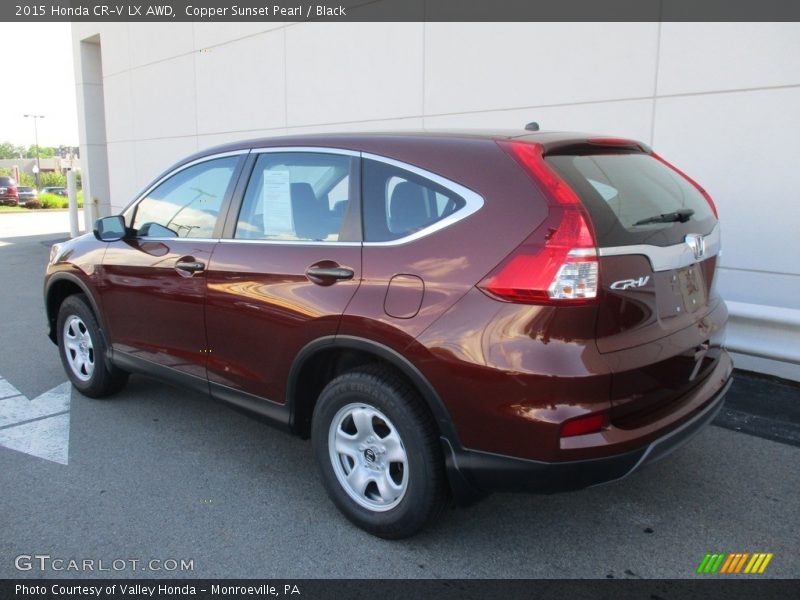 Copper Sunset Pearl / Black 2015 Honda CR-V LX AWD