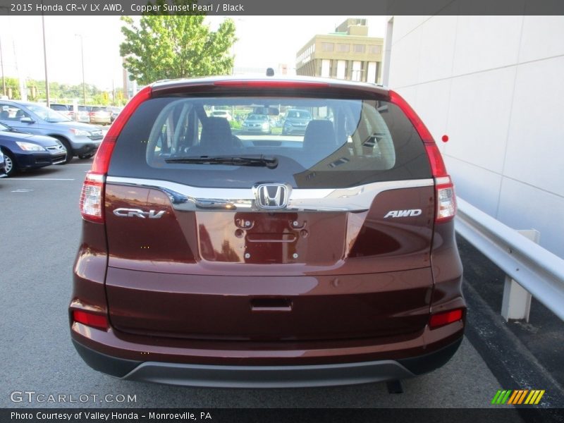 Copper Sunset Pearl / Black 2015 Honda CR-V LX AWD