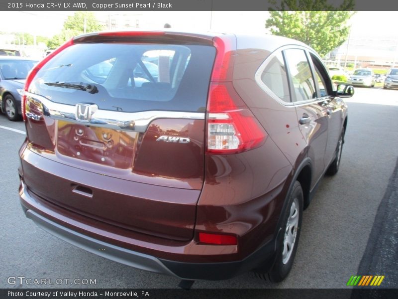 Copper Sunset Pearl / Black 2015 Honda CR-V LX AWD
