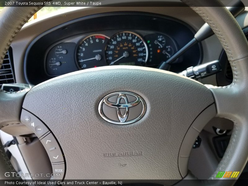 Super White / Taupe 2007 Toyota Sequoia SR5 4WD