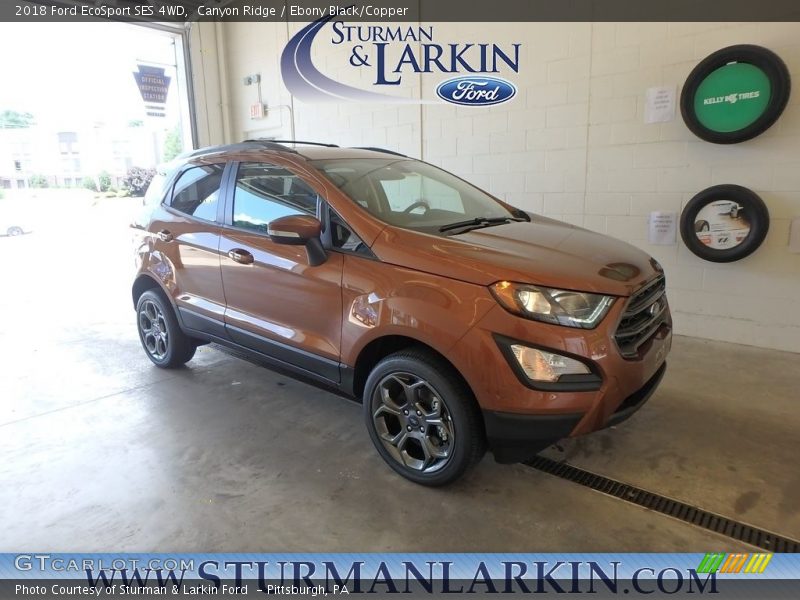 Canyon Ridge / Ebony Black/Copper 2018 Ford EcoSport SES 4WD