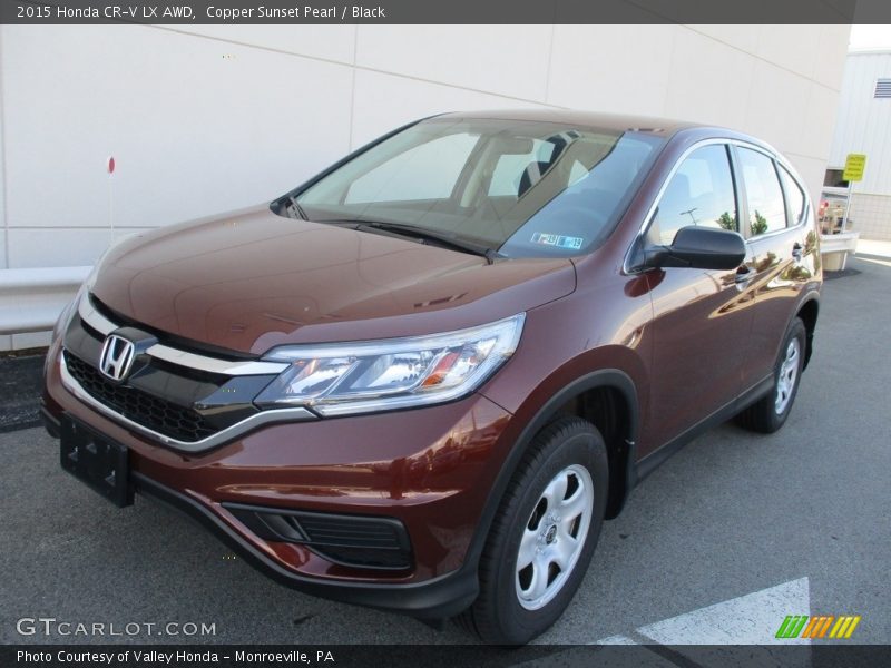 Copper Sunset Pearl / Black 2015 Honda CR-V LX AWD