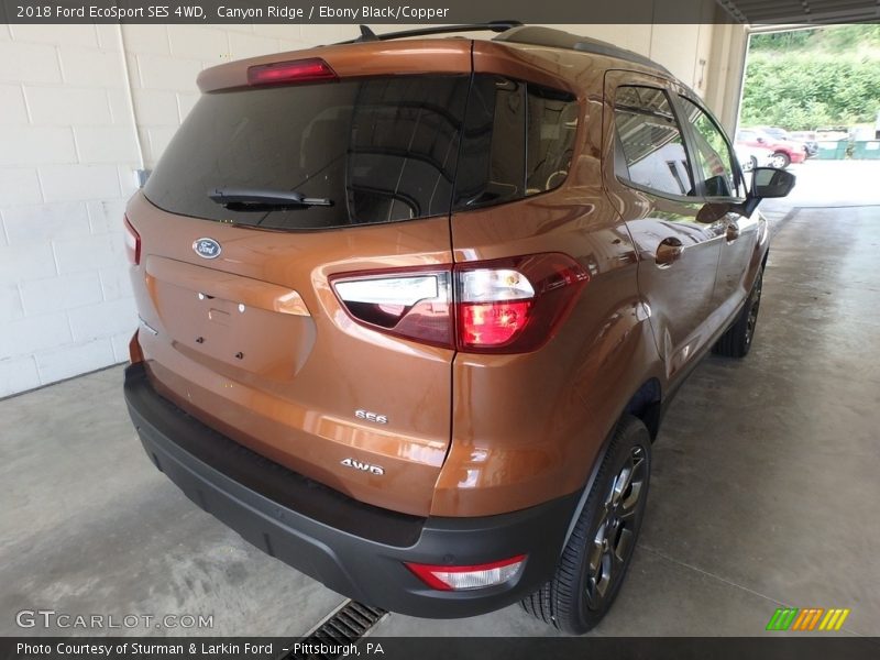 Canyon Ridge / Ebony Black/Copper 2018 Ford EcoSport SES 4WD