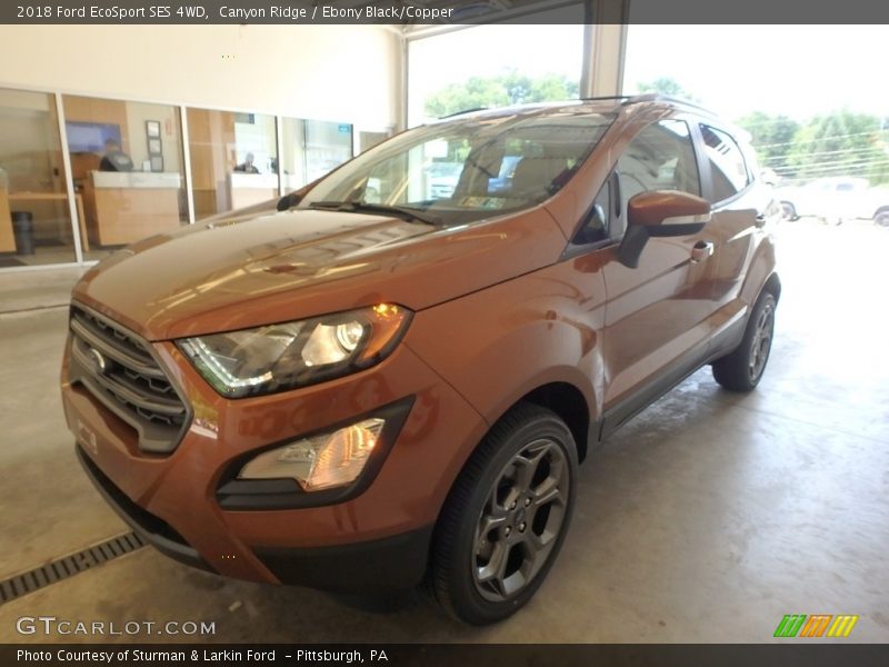 Canyon Ridge / Ebony Black/Copper 2018 Ford EcoSport SES 4WD