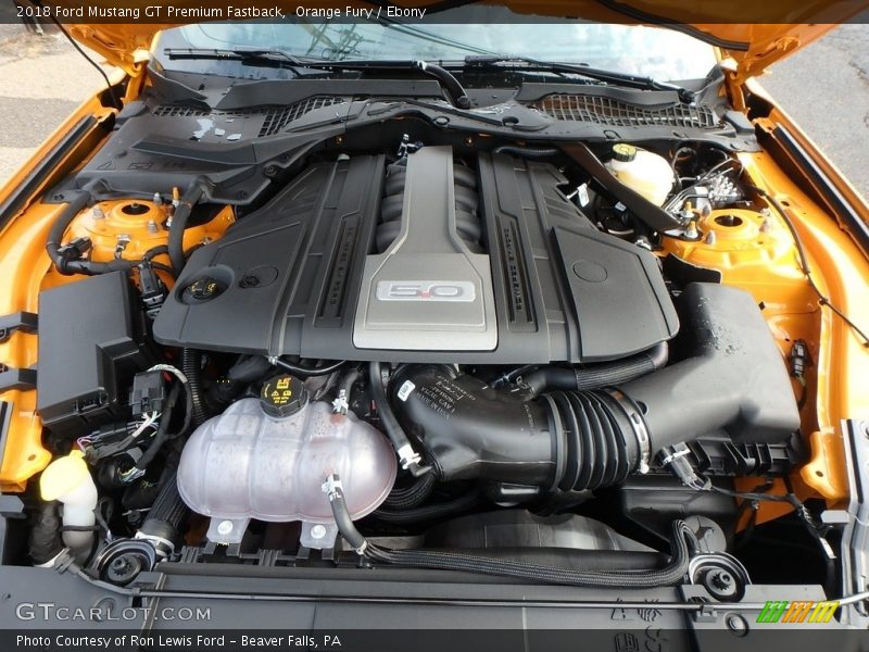  2018 Mustang GT Premium Fastback Engine - 5.0 Liter DOHC 32-Valve Ti-VCT V8
