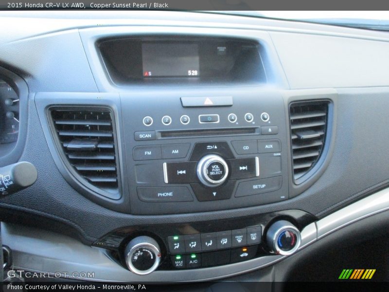 Copper Sunset Pearl / Black 2015 Honda CR-V LX AWD