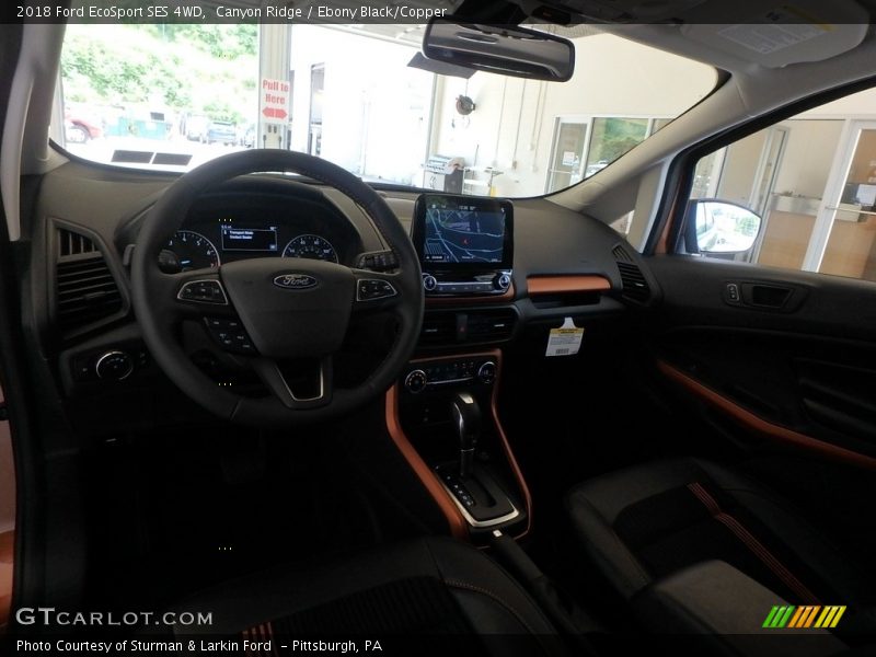 Canyon Ridge / Ebony Black/Copper 2018 Ford EcoSport SES 4WD