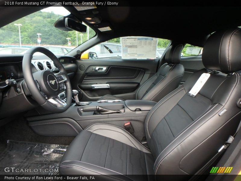 Front Seat of 2018 Mustang GT Premium Fastback