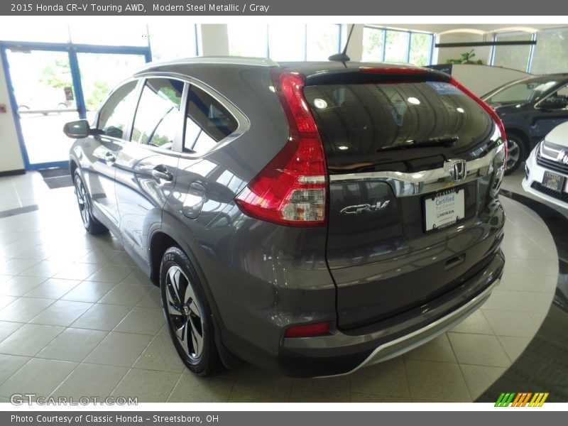 Modern Steel Metallic / Gray 2015 Honda CR-V Touring AWD