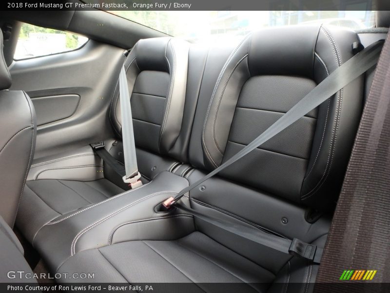 Rear Seat of 2018 Mustang GT Premium Fastback