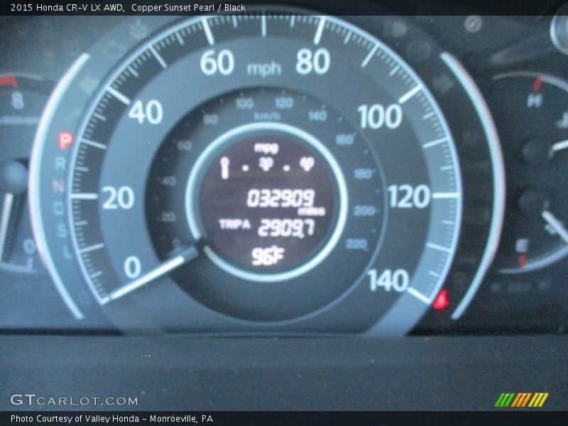 Copper Sunset Pearl / Black 2015 Honda CR-V LX AWD