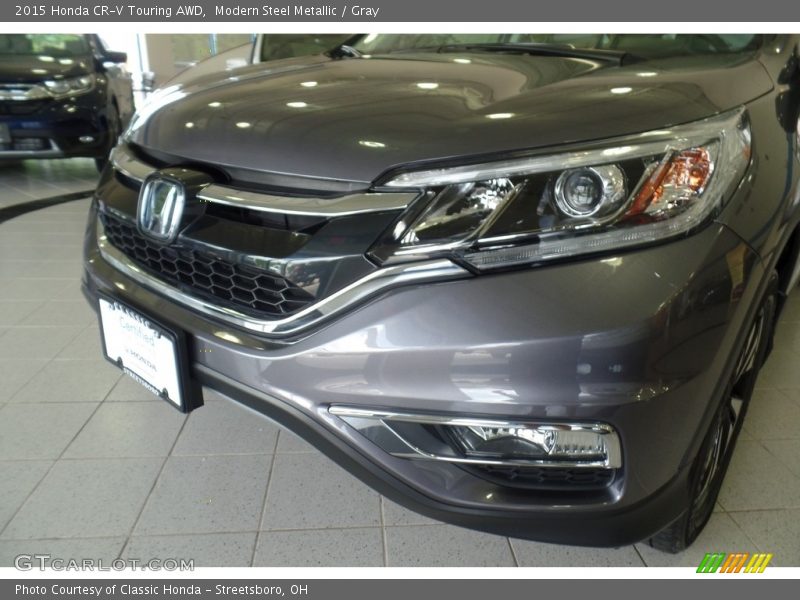 Modern Steel Metallic / Gray 2015 Honda CR-V Touring AWD
