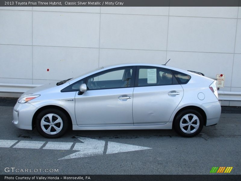 Classic Silver Metallic / Misty Gray 2013 Toyota Prius Three Hybrid