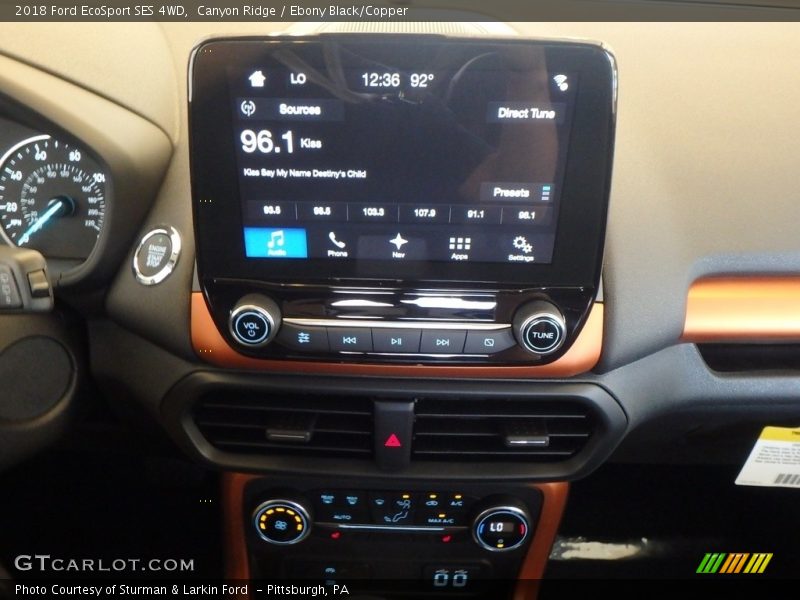 Canyon Ridge / Ebony Black/Copper 2018 Ford EcoSport SES 4WD
