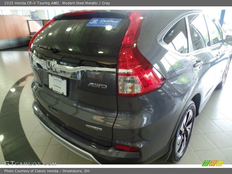 Modern Steel Metallic / Gray 2015 Honda CR-V Touring AWD