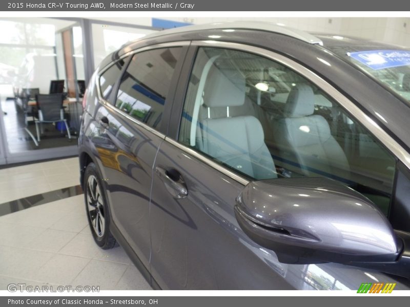 Modern Steel Metallic / Gray 2015 Honda CR-V Touring AWD