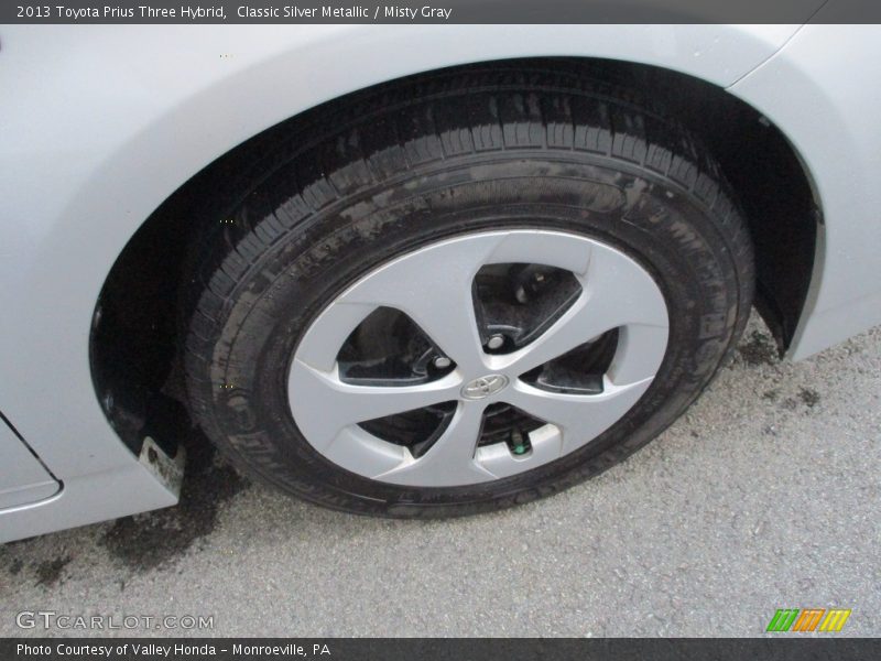 Classic Silver Metallic / Misty Gray 2013 Toyota Prius Three Hybrid