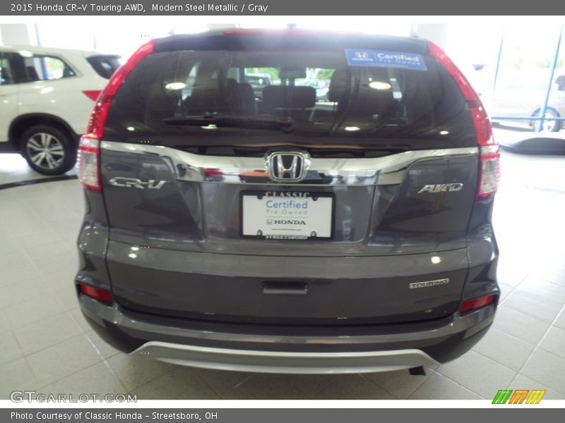 Modern Steel Metallic / Gray 2015 Honda CR-V Touring AWD