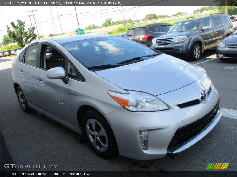 Classic Silver Metallic / Misty Gray 2013 Toyota Prius Three Hybrid