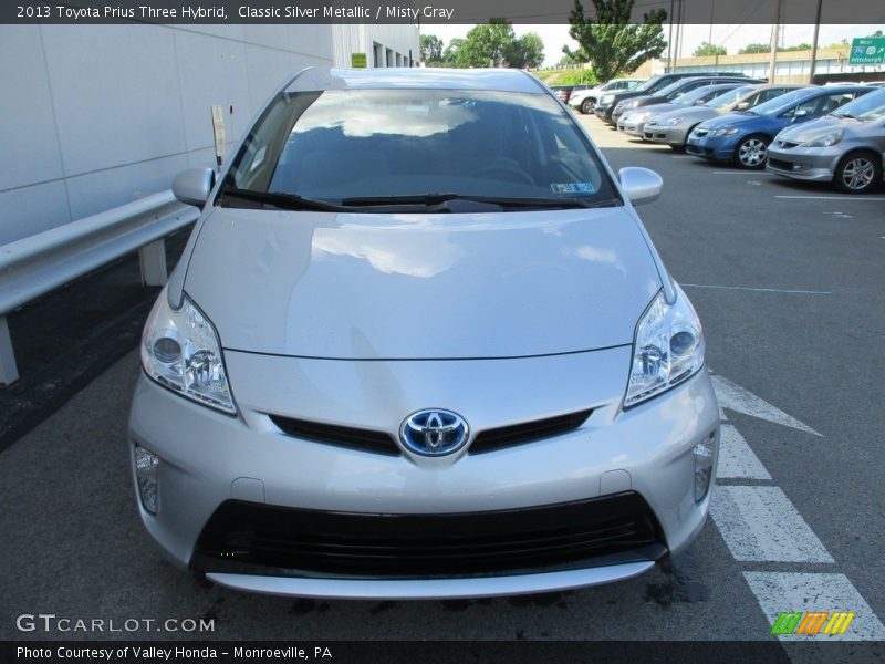 Classic Silver Metallic / Misty Gray 2013 Toyota Prius Three Hybrid