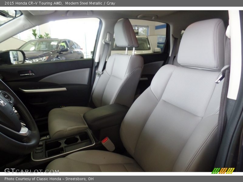 Modern Steel Metallic / Gray 2015 Honda CR-V Touring AWD