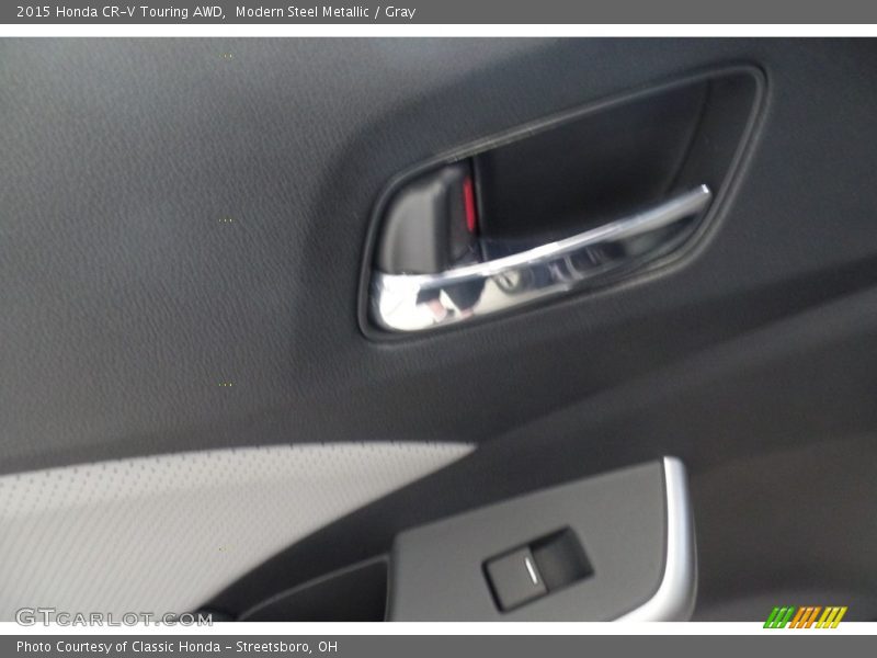 Modern Steel Metallic / Gray 2015 Honda CR-V Touring AWD