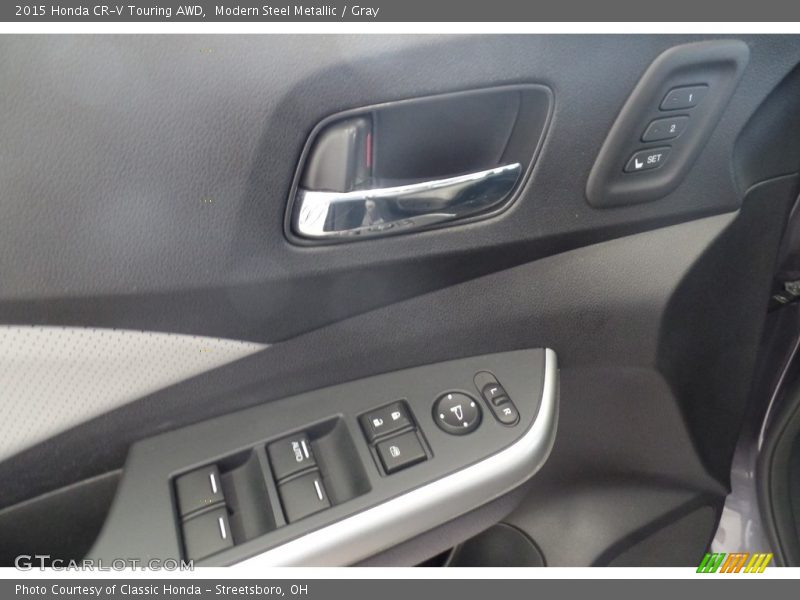 Modern Steel Metallic / Gray 2015 Honda CR-V Touring AWD