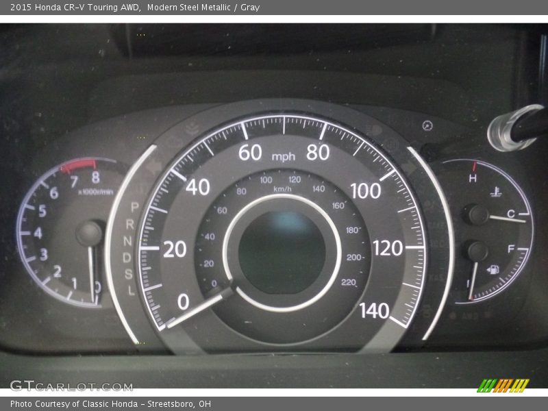 Modern Steel Metallic / Gray 2015 Honda CR-V Touring AWD