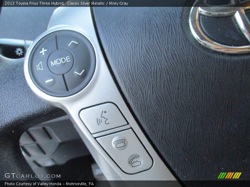Classic Silver Metallic / Misty Gray 2013 Toyota Prius Three Hybrid
