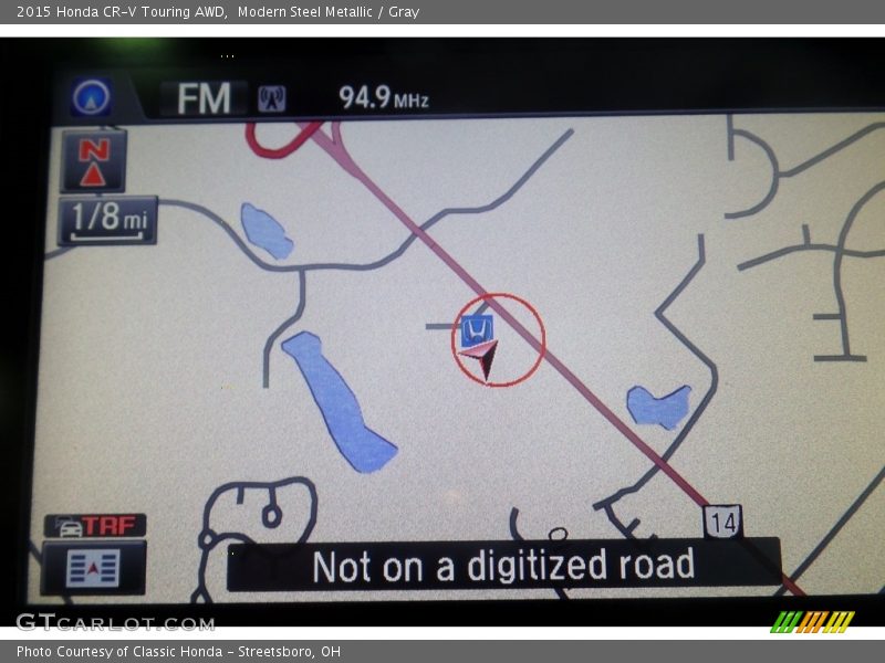 Modern Steel Metallic / Gray 2015 Honda CR-V Touring AWD