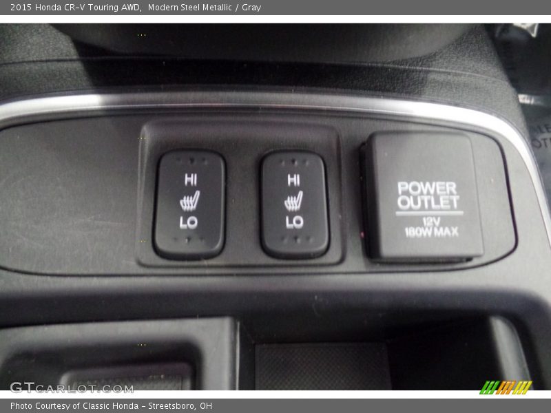 Modern Steel Metallic / Gray 2015 Honda CR-V Touring AWD