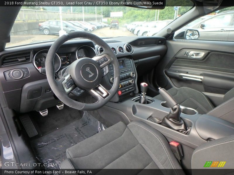  2018 Mustang Shelby GT350 GT350 Ebony Recaro Cloth/Miko Suede Interior
