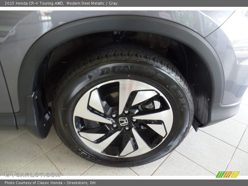 Modern Steel Metallic / Gray 2015 Honda CR-V Touring AWD