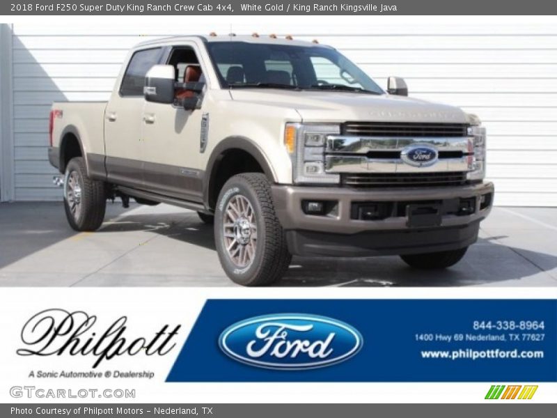 White Gold / King Ranch Kingsville Java 2018 Ford F250 Super Duty King Ranch Crew Cab 4x4