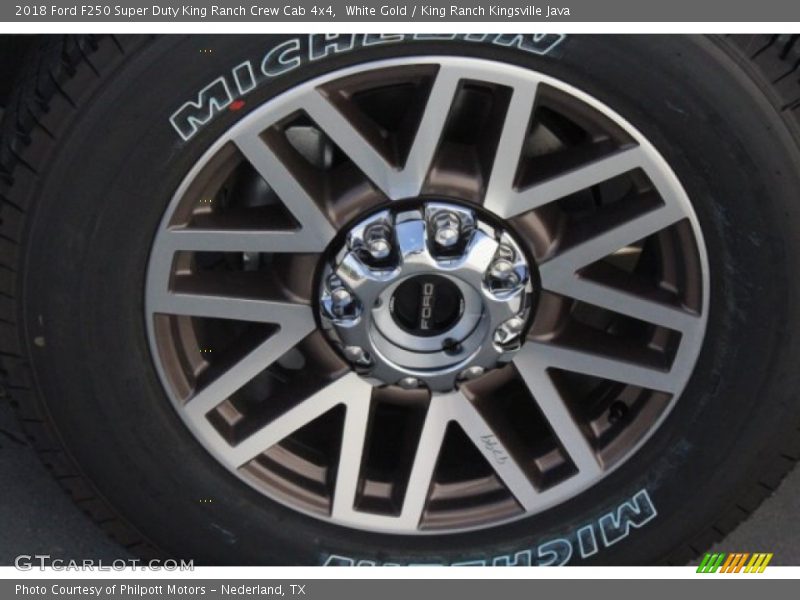 White Gold / King Ranch Kingsville Java 2018 Ford F250 Super Duty King Ranch Crew Cab 4x4